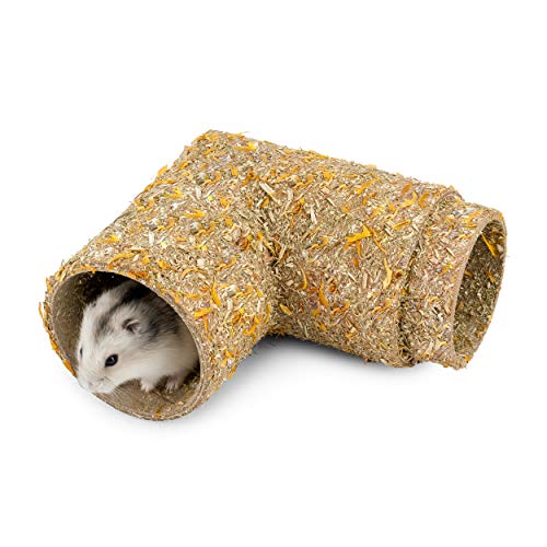 Niteangel Creative & Composable Hamster Tunnel - DIY & Build Unique Tube Burrow as Hideout for small sized animals like Hamsters Mouse Gerbils Mice (Corner) - Corner