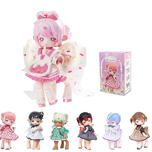 GNATAPIAY BJD Dolls Blind Box,Kawaii Penny's Treasure Box Series-Dream Tea Party 1/12 Ball Jointed Doll Collectable Doll Figure Posable Dress Up Doll for Girls Gift Toys - 1 Box