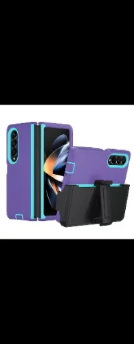 Samsung Galaxy Z Fold 5 Case - Heavy Duty Phone Case - Casebus Defender Phone Case with Belt Clip Holster, Heavy Duty Rugged Case with Kickstand Shock-Drop-Dust Proof 3-Layers Protective Cover - DEFENDER - Casebus