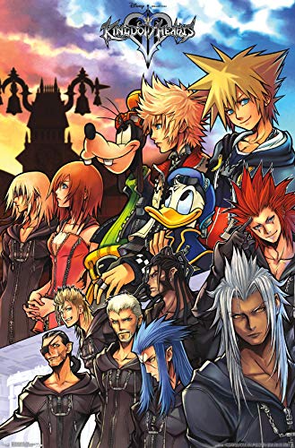 Trends International Disney Kingdom Hearts - Group Wall Poster, 22.375" x 34", Premium Unframed Version - 22.38" x 34.00" - Premium Unframed Version