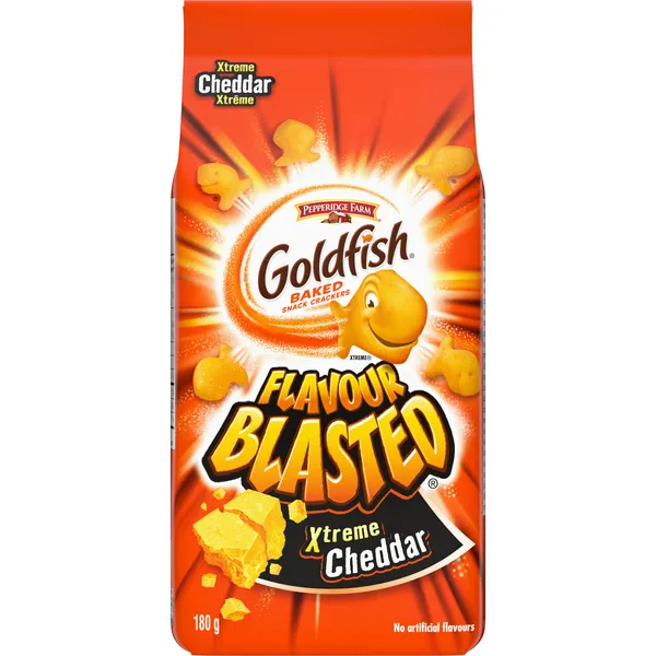 Pepperidge Farm Goldfish Flavour Blasted Extreme Cheddar, 180g/6.34 Ounces