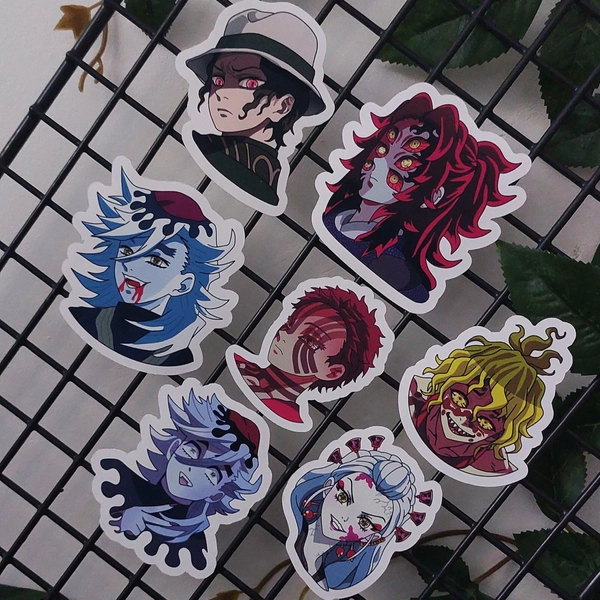 Demon Stickers I Matte, Holographic, Laminated Vinyl Die Cut Sticker I Anime | Manga