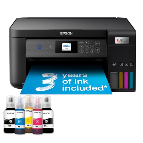 Epson EcoTank ET-2850 A4 Multifunction Wi-Fi Ink Tank Printer, With Up To 3 Years Of Ink Included - ET2850 - Without Additional Ink Multipack