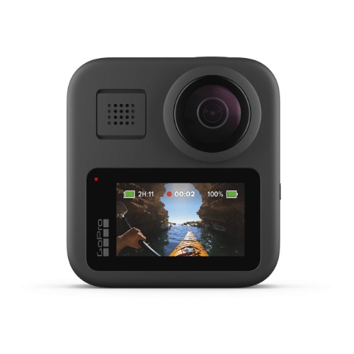GoPro MAX — Waterproof 360 + Traditional Camera with Touch Screen Spherical 5.6K30 HD Video 16.6MP 360 Photos 1080p Live Streaming Stabilization Black - 