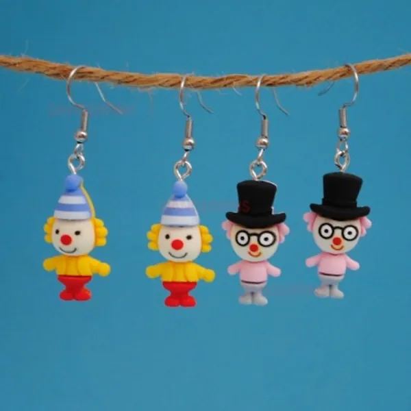 Weird Little Circus Guys With Fancy Hats Earrings | Etsy