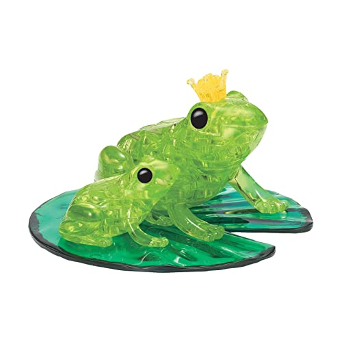 BePuzzled | Frog Standard Original 3D Crystal Puzzle, Ages 12 and Up - 3D Crystal Puzzle - Frog