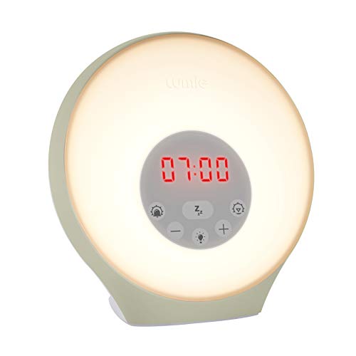 Lumie Sunrise Alarm - Sunrise Wake-up Alarm, Sunset Sleep Feature, Sounds and Mood Lighting, White - Single