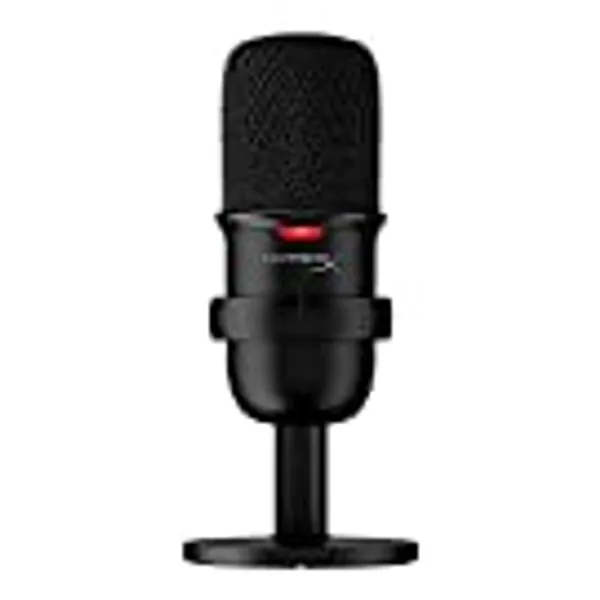 HyperX SoloCast – USB Condenser Gaming Microphone, for PC, PS4, PS5 and Mac, Tap-to-Mute Sensor, Cardioid Polar Pattern, Great for Gaming, Streaming, Podcasts, Twitch, YouTube, Discord, Black
