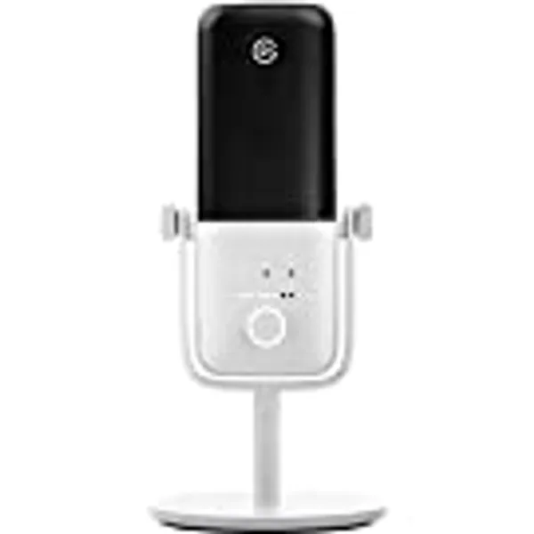Elgato Wave:3 White - Premium Studio Quality USB Condenser Microphone for Streaming, Podcast, Gaming and Home Office, Free Mixer Software, Anti-Distortion, Plug ’n Play, for Mac, PC (10MAB9911)
