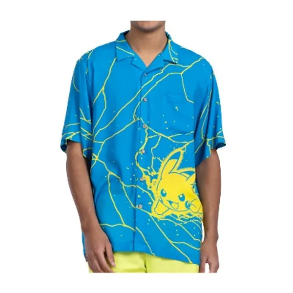 Pokémon Tropical Pikachu Blue Lightning Tropical Shirt