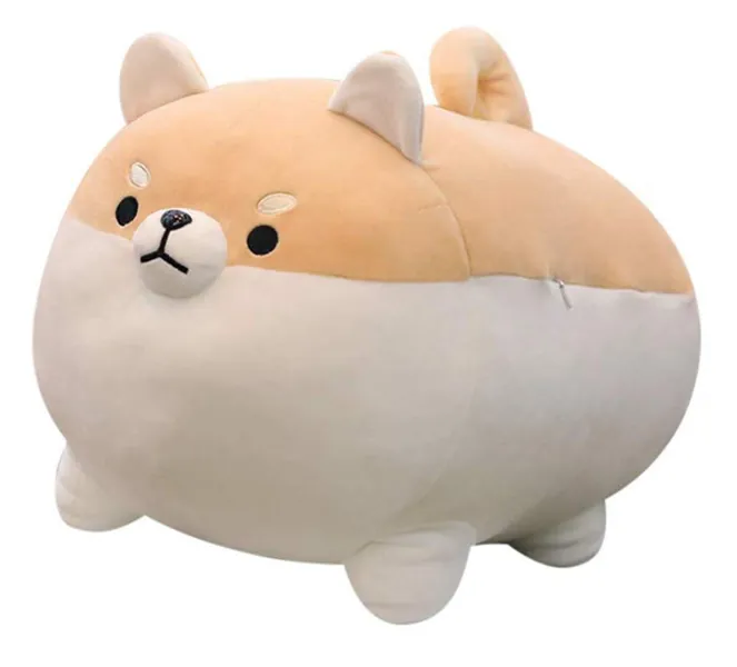 Auspicious beginning Stuffed Animal Shiba Inu Plush Toy Anime Corgi Kawaii Plush Dog Soft Pillow, Plush Toy Gifts for Boys Girls(Brown, 15.7") - Brown shiba 15.7"