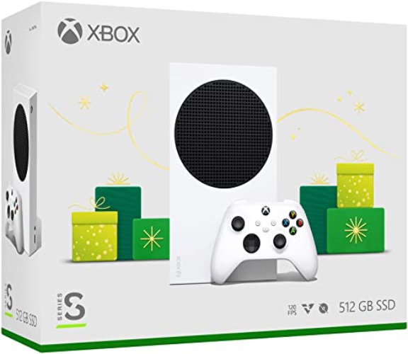 Microsoft Xbox Series S 512GB SSD Console White - Includes Xbox Wireless Controller - Up to 120 frames per second - 10GB RAM 512GB SSD - Experience high dynamic range - Xbox Velocity Architecture - Xbox Series S – Holiday Console - Console Only