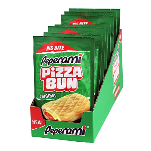 Peperami Original Big Bite Pizza Buns - Ready-to-Eat - Box of 8 x 75 g