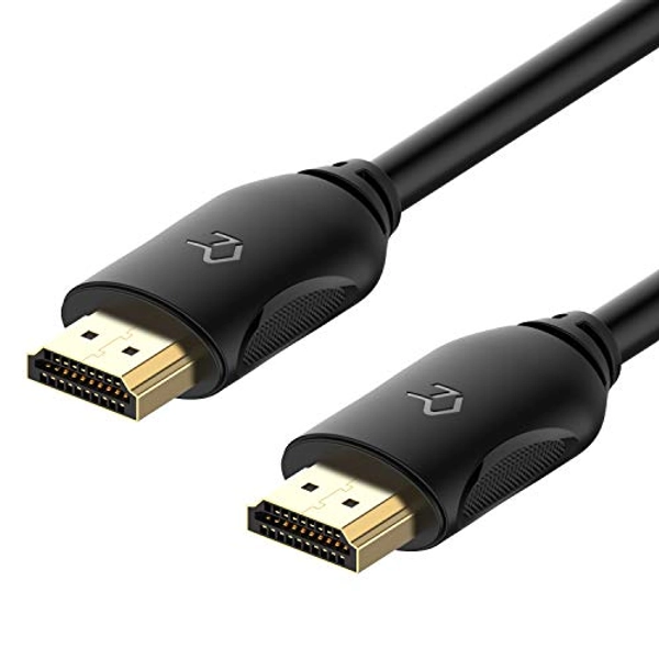Rankie Câble HDMI, Compatible Ethernet 3D, Retour Audio, 1,8m, 4K, Noir