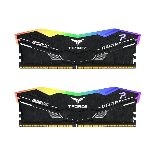 TEAMGROUP T-Force Delta Alpha RGB DDR5 Ram 32GB Kit (2x16GB) 5600MHz (PC5-44800) CL40 Desktop Memory Module Ram (Black) AMD Optimized Memory - FF7D532G5600HC40BDC01 - Black