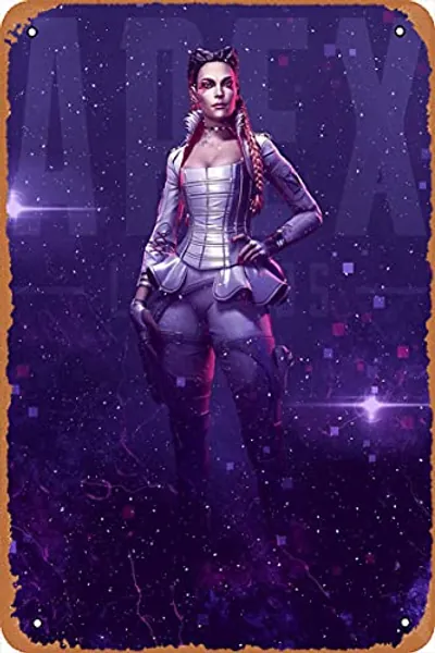 Wall Decor Sign - Loba APEX Legends Poster - 8X12 Inch Vintage Look Metal Sign,Bar, Man CAVE Art Decoration