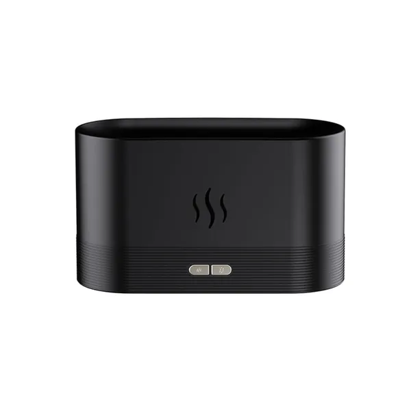 Fireplace Flame-Effect Humidifier Lamp - Ink Black