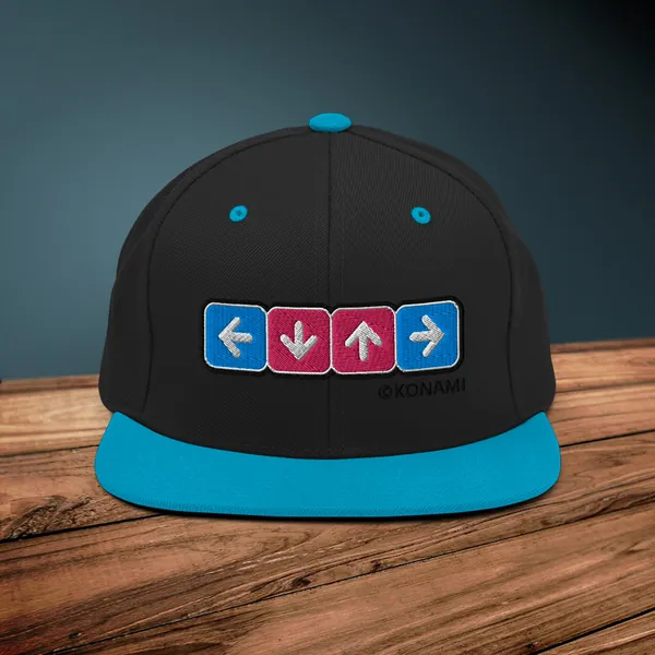 Cyan Vibe Arrows Hat | Black/ Teal