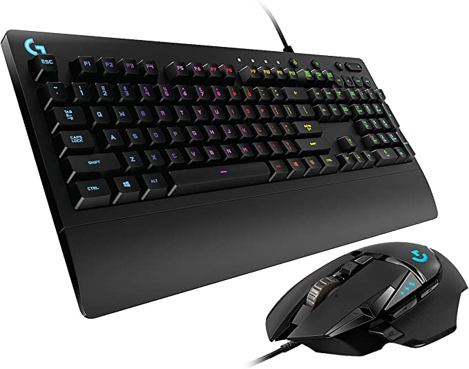 Logitech G502 Hero High-Performance Gaming-Maus, Hero 25600 DPI Optischer Sensor + Logitech G213 Prodigy Gaming-Tastatu Deutsches QWERTZ Layout - Schwarz - Maus + Keyboard G502 HERO + G213