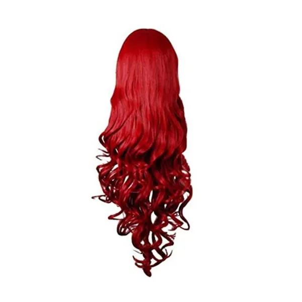 
                            Rbenxia Curly Cosplay Wig 32" 80cm Long Hair Heat Resistant Spiral Costume Wigs Red+Wig Cap+Comb
                        