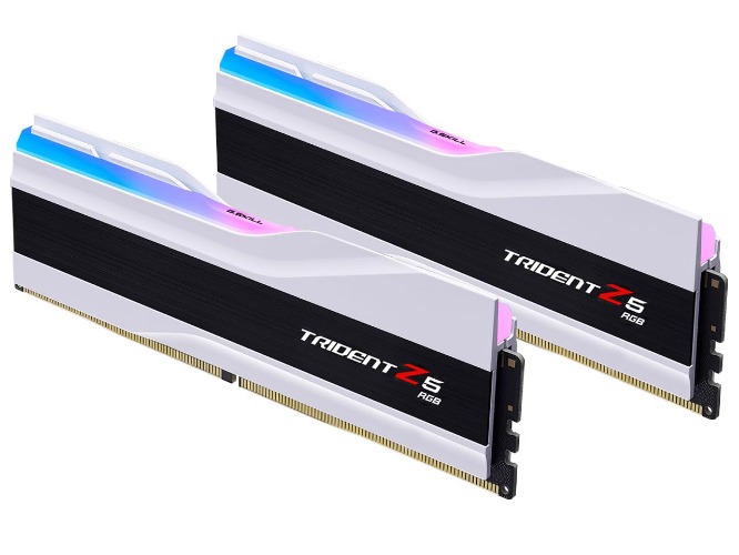 G.Skill MEGS-F5-6000-3636-RW Trident Z5 32GB 6000MHz RGB DDR5 RAM Memory, Matte White
