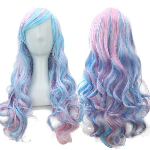 Long Cotton Candy Wig - Cotton Candy