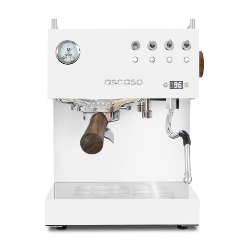 Ascaso Steel DUO PID, Programmable Espresso Machine w/ Volumetric Controls, Dual Thermoblock, 120V (White)