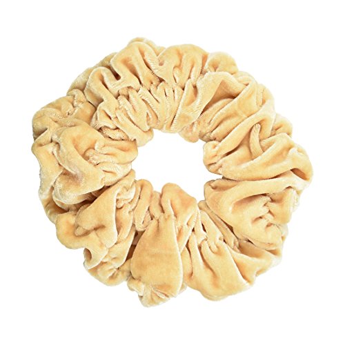 Jumbo Velvet Scrunchy - Tan