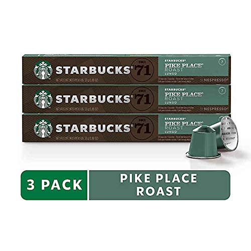 Nespresso Pike Place Coffee Capsules, 30-Count