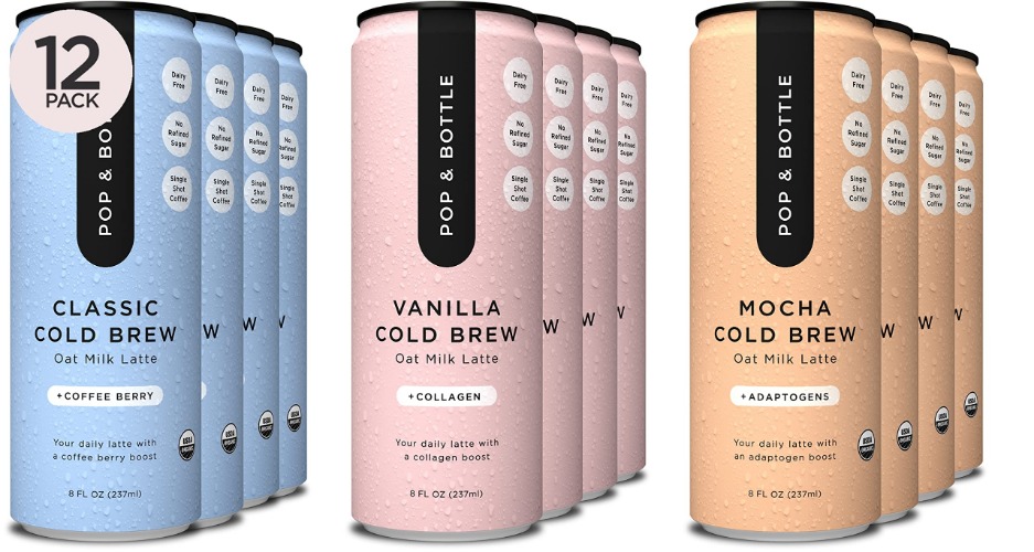Oat Milk Cold Brew Lattes - 12pk