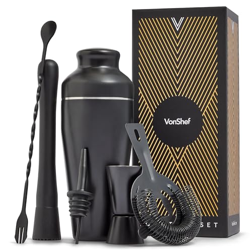 Cocktail Shaker Set, Black