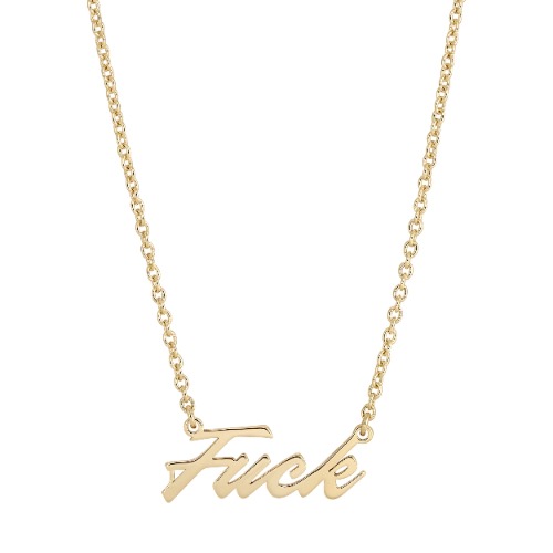 F*** Necklace - Gold
