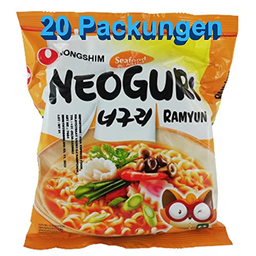 Instant Nudeln Neoguri Meeresfrüchte & Mild 20er Pack (20 x 120g)