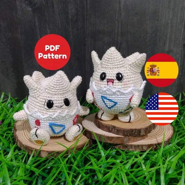ENG/ESP Togepi Pattern Amigurumi PDF