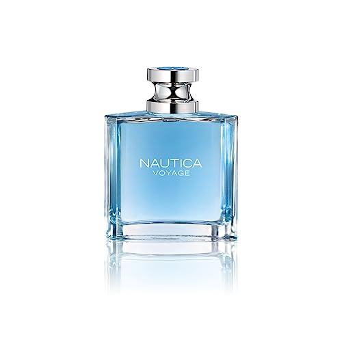 Nautica Voyage Eau De Toilette for Men - Fresh, Romantic, Fruity Scent - Woody, Aquatic Notes of Apple, Water Lotus, Cedarwood, and Musk - Ideal for Day Wear, 100 ml (Pack of 1) - Voyage