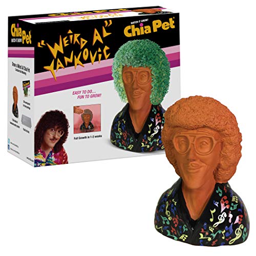 Chia Pet "Weird Al" Yankovic with Seed Pack, Decorative Pottery Planter, Easy to Do and Fun to Grow, Novelty Gift, Perfect for Any Occasion - Weird Al