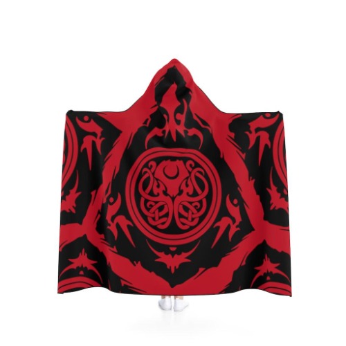 Crest of Cthulhu Hooded Blanket - 50" × 40"