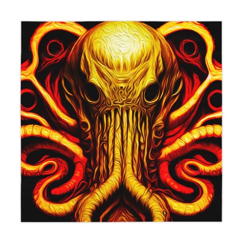 Cthulhu Oppression TTRPG Gaming Table Cover - 55.1" × 55.1" / Custom