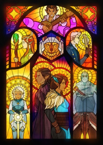 Vox Machina Stained Glass