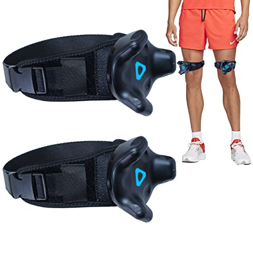 Skywin VR Tracker Straps for HTC Vive System Tracker Puck (2 Pack) - Adjustable Straps for Leg Object and Full-Body Tracking in Virtual Reality