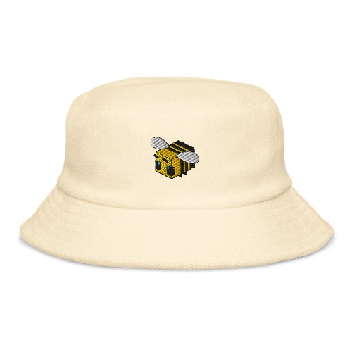 Minecraft Bee | Terry cloth bucket hat | Minecraft - Light Yellow