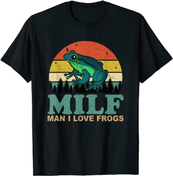 MILF-Man I Love Frogs Funny Saying Frog-Amphibian Lovers T-Shirt