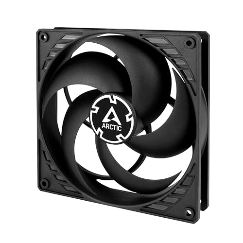 ARCTIC P14 PWM PST CO - PC Fan, 140mm Case Fan with PWM Sharing Technology (PST), Pressure-optimised, Dual Ball Bearing for Continuous Operation, Computer, 200–1700 RPM (0 RPM <5%) - Black - P14 PWM PST CO