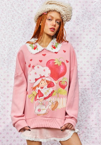 Rosy Cheeked Day Oversized Sweater | Small