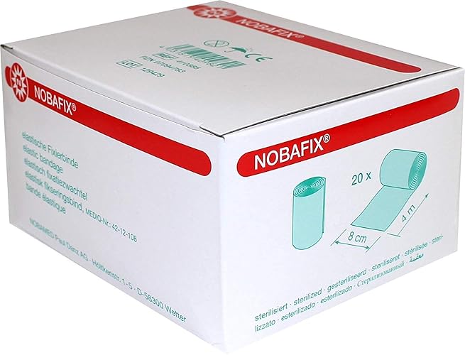 20 Stück Mullbinden Nobafix Größe 8 cm x 4 m