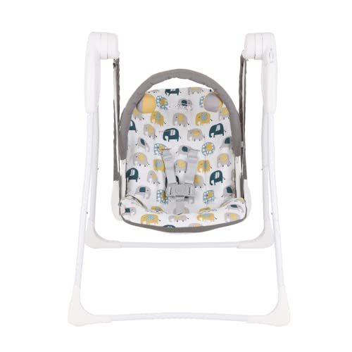 Graco Baby Delight Swing with 2 swing speeds, compact fold and lightweight at only 4.67kg, for rest for Play, Suitable from birth to approx. 6 months (0-9kg), Parade fashion - Parade