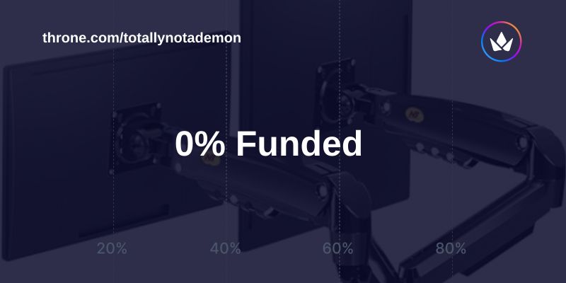 Throne | Totallynotademon | NB North Bayou Dual Monitor Desk Mount ...