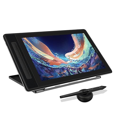 2022 HUION Kamvas Pro 13 2.5K QHD Graphics Monitor Drawing Tablet with Screen QLED Full Lamination 145% sRGB Battery-Free Stylus PW517 for Windows PC, Mac, Android, 13.3inch Pen Display - 13.3inch 2.5K QHD