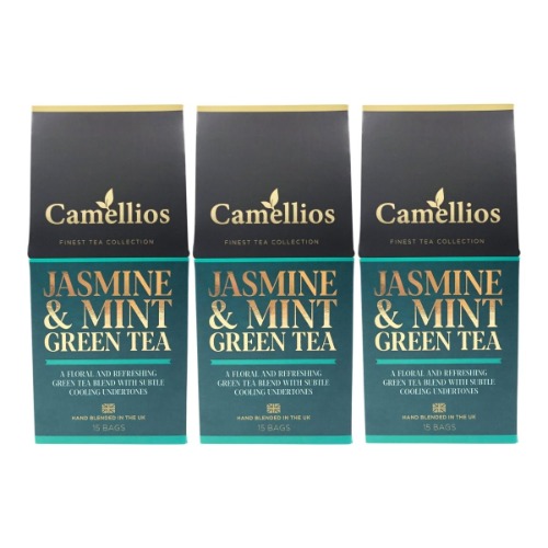 Jasmine & Mint Green Tea - 3 x 15 Pyramid Tea Bags