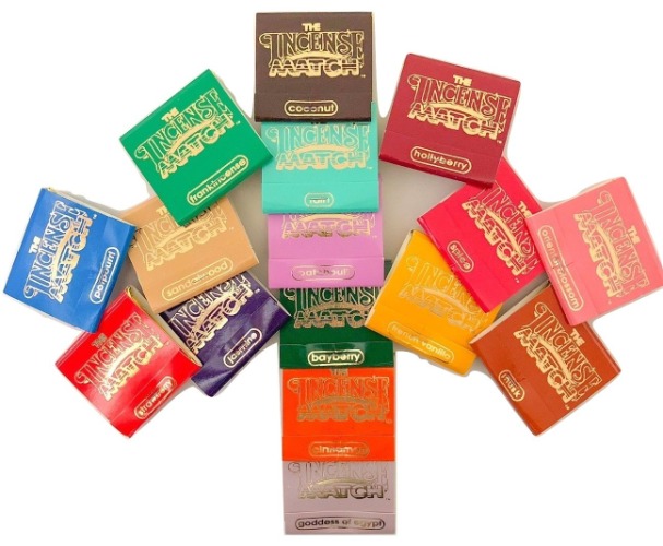 Incense Matches: Lot of 10 Assorted Variety Scented Match Books, 300 strikes! - 